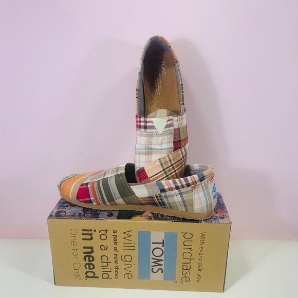 TOMS  new Plaid Men's Classics size 8 - Picture 4 of 16